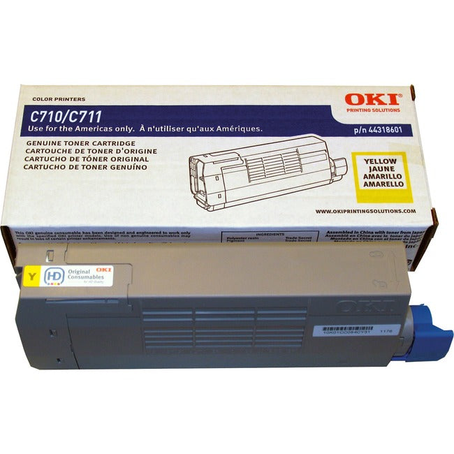Oki Yellow Toner For C711Dn, C711Dtn, C711N - 11.5K Toner - Iso