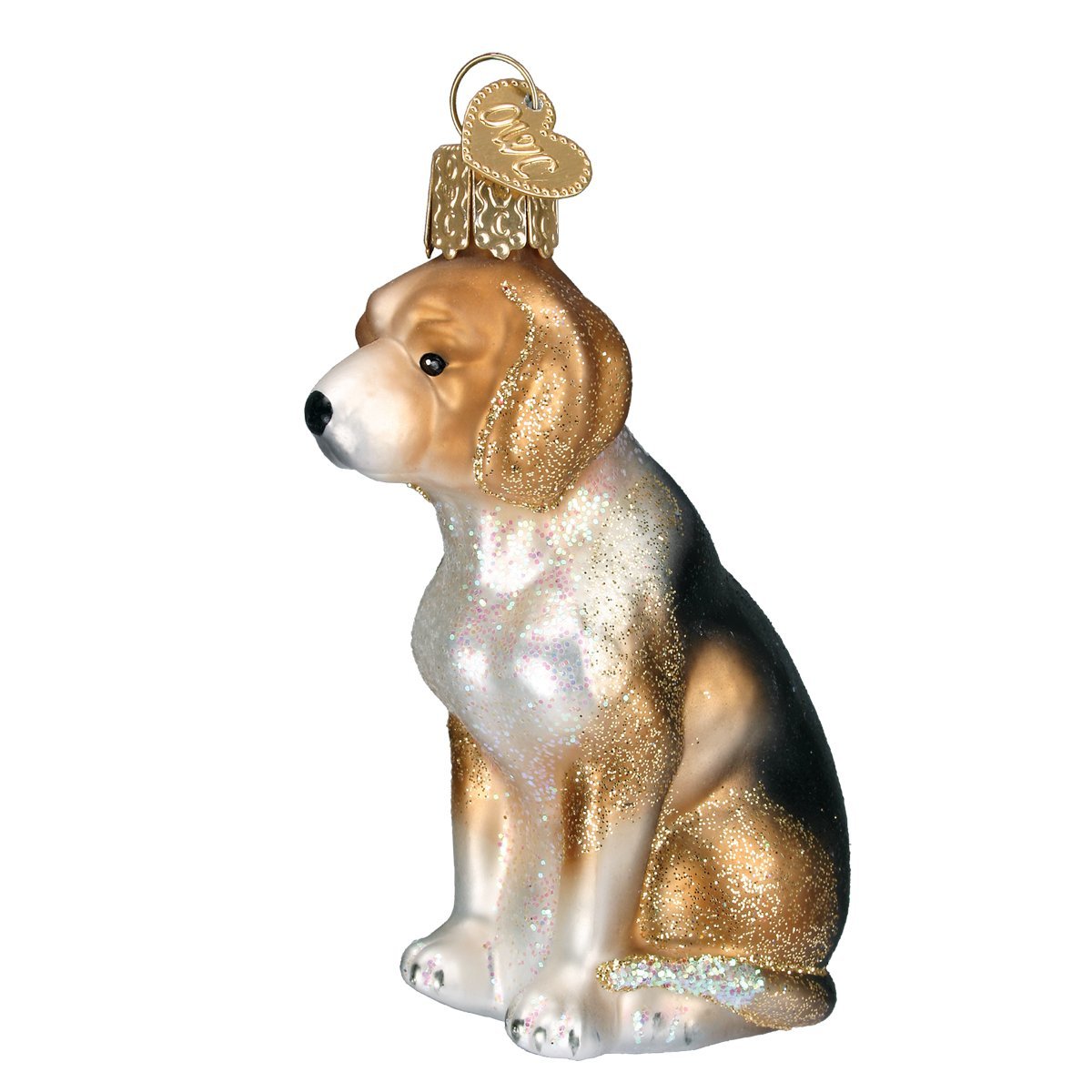 Old World Christmas Blown Beagle Ornament