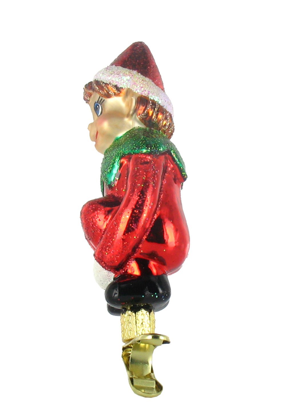 Old World Christmas Christmas Pixie With Clip