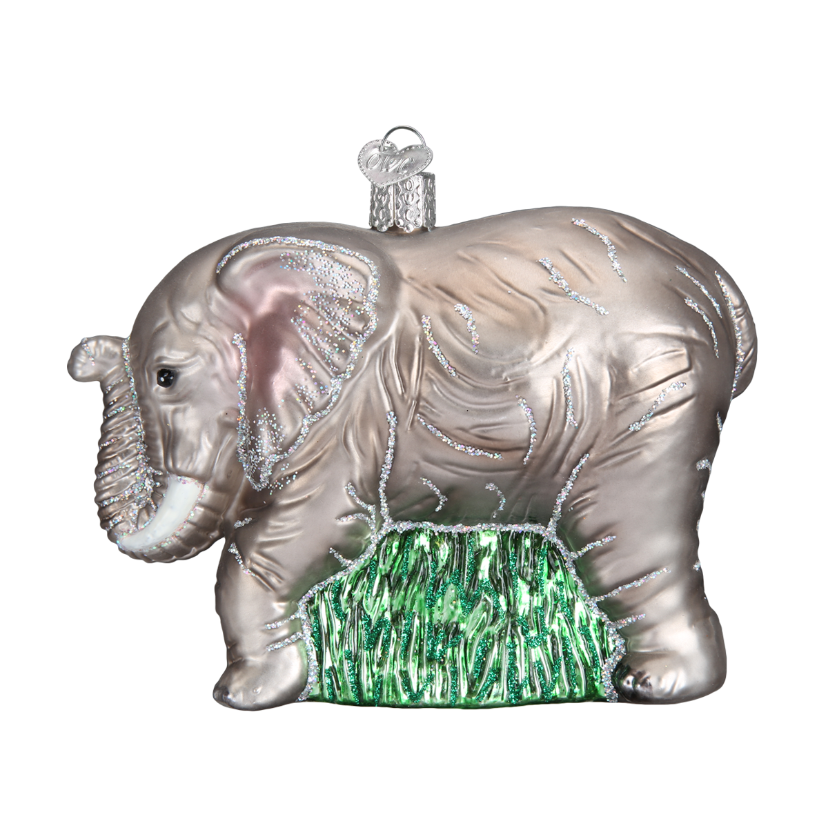 Old World Christmas Elephant Glass Blown Ornament