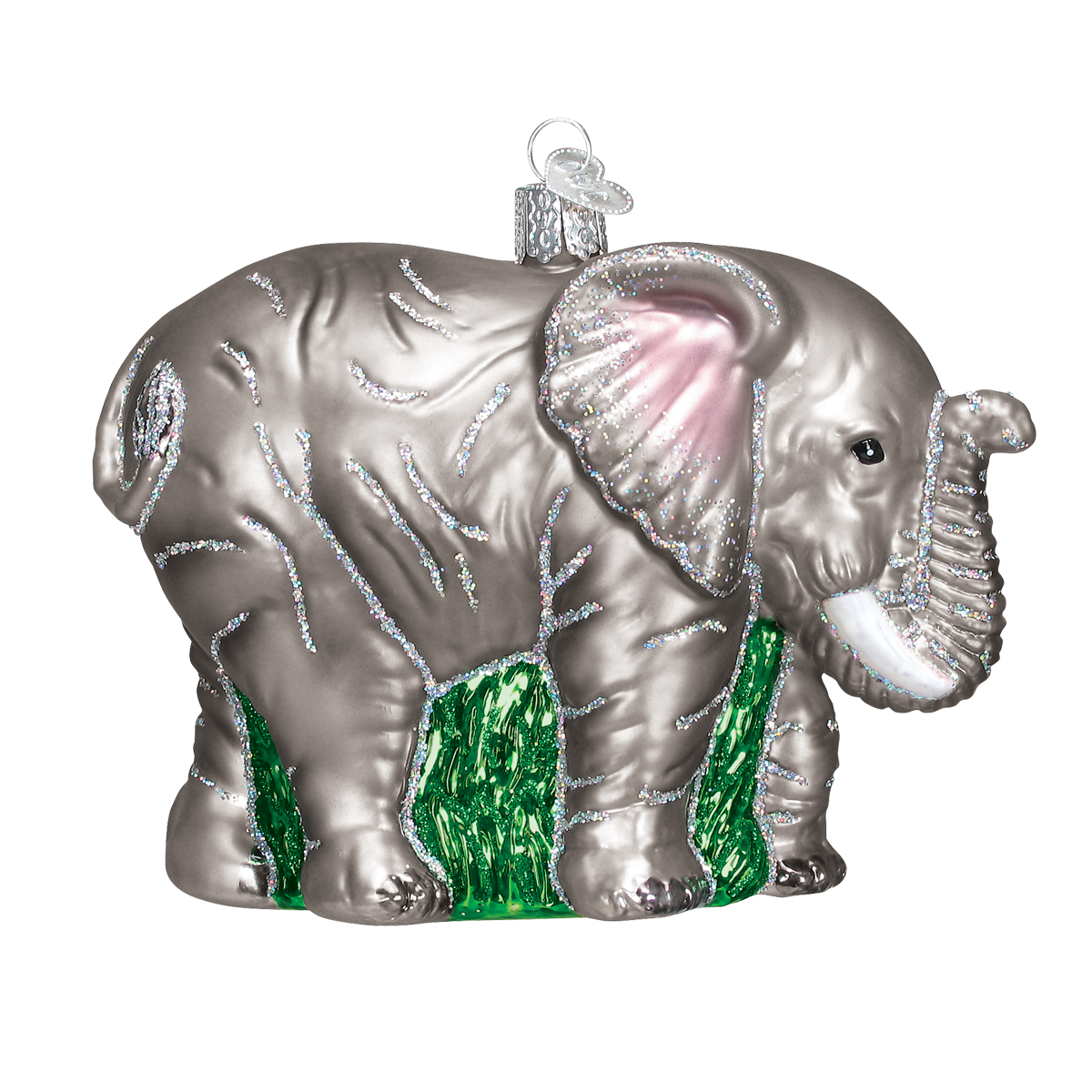 Old World Christmas Elephant Glass Blown Ornament