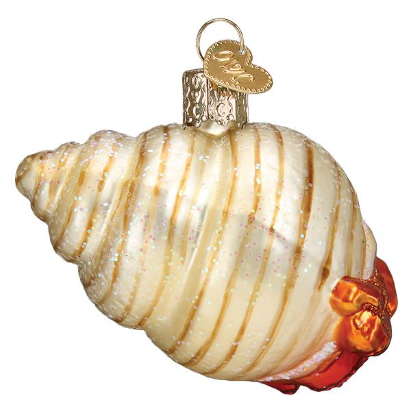 Old World Christmas Hermit Crab Glass Ornament