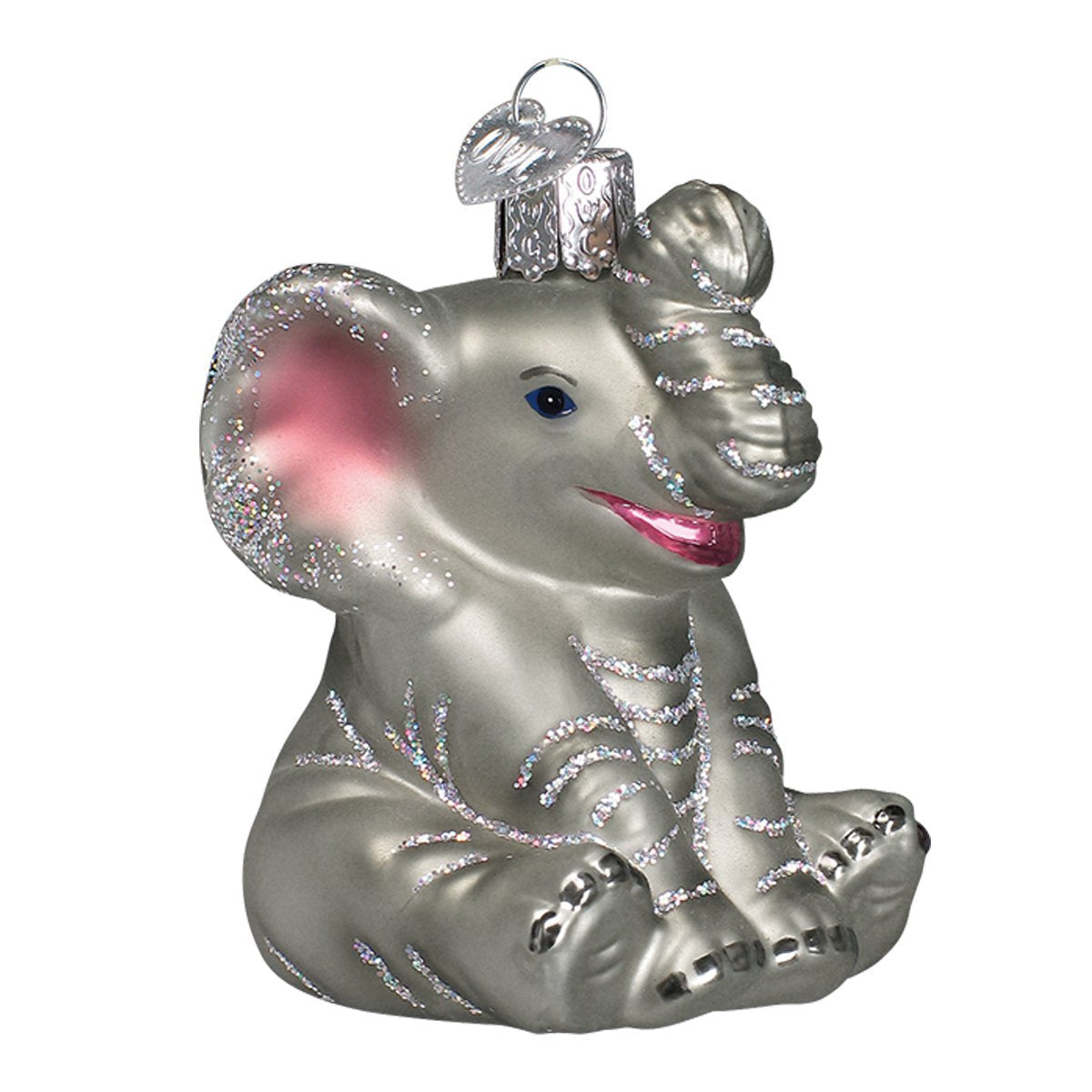 Old World Christmas Little Elephant Glass Blown Ornament