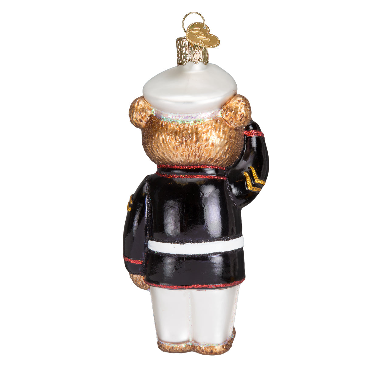 Old World Christmas Marine Bear Glass Blown Ornament