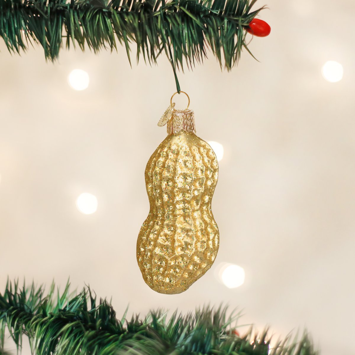 Old World Christmas Peanut Glass Ornament