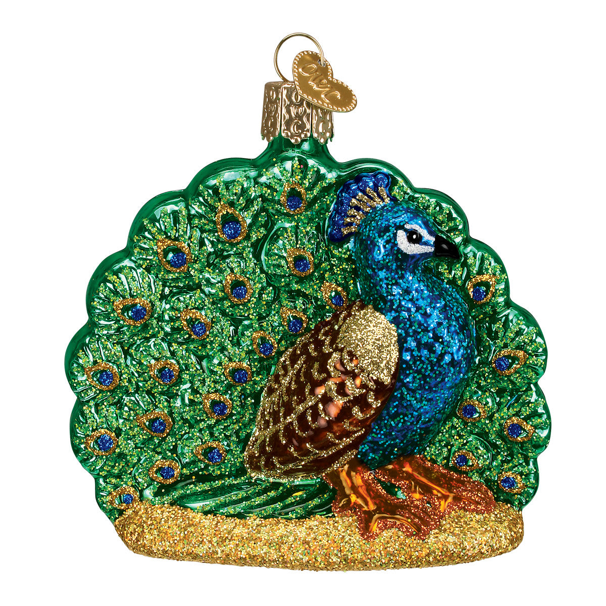 Old World Christmas Proud Peacock