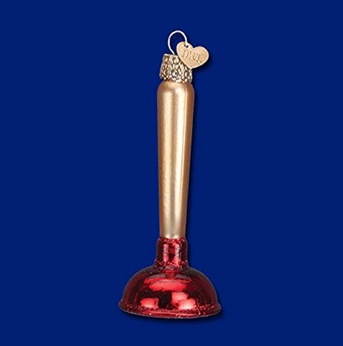 Old World Christmas Toilet Plunger