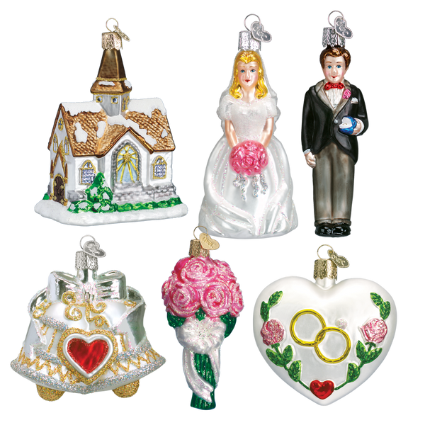 Old World Christmas Wedding Ornament Collection