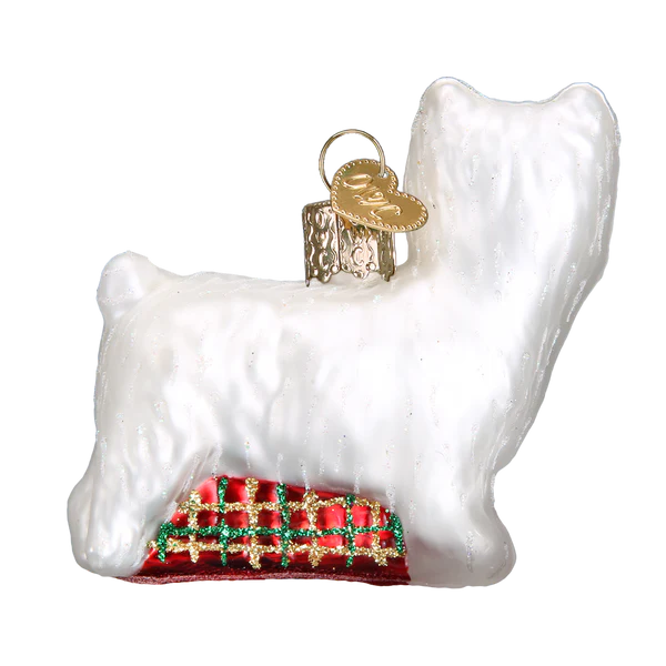 Old World Christmas Westie Glass Blown Ornament