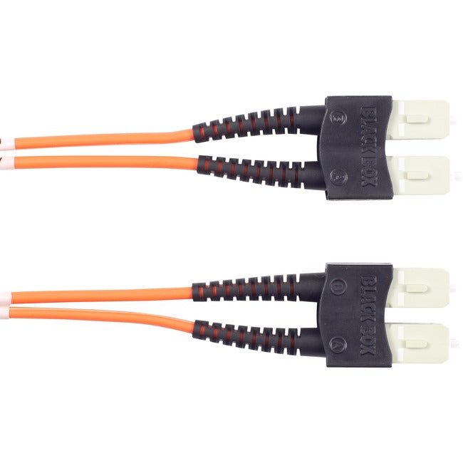 Om1 62.5/125 Multimode Fiber Optic Patch Cable - Ofnr Pvc, Sc To Sc, Orange, 30-