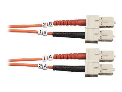 Om2 50/125 Multimode Fiber Optic Patch Cable - Ofnr Pvc, Sc To Sc, Orange, 3-M ( Bbx-Fo50-003M-Scsc