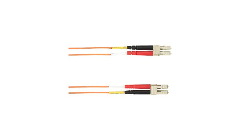 Om3 50/125 Multimode Fiber Optic Patch Cable - Ofnr Pvc, Lc To Lc, Orange, 3-M (