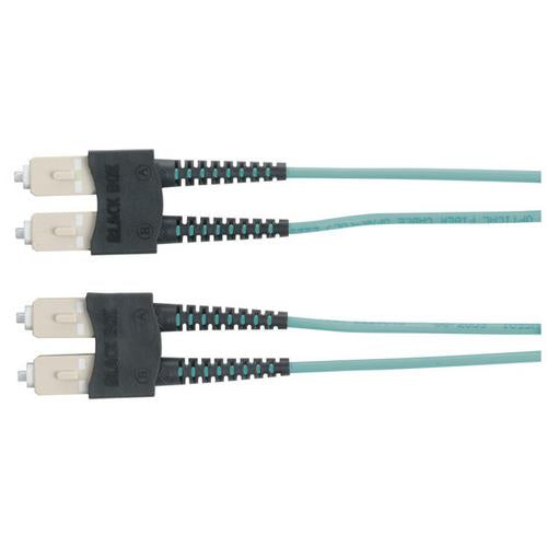 Om3 50/125 Multimode Fiber Optic Patch Cable - Ofnr Pvc, Sc To Sc, Aqua, 2-M (6. Bbx-Fnt010-002M-Scsc
