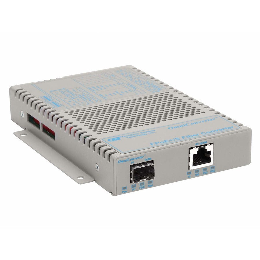 Omniconverter 10/100 Poe+ Ethernet Fiber Media Converter Switch Rj45 Sfp 9339-0-11