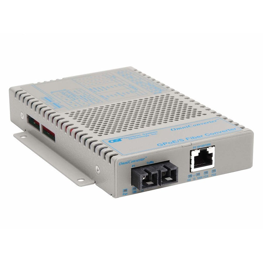 Omniconverter 10/100/1000 Poe Gigabit Ethernet Fiber Media Converter Switch Rj45 Sc Multimode 550M
