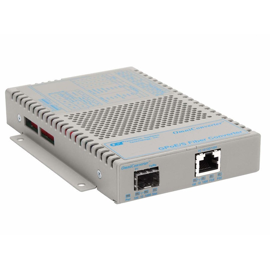 Omniconverter 10/100/1000 Poe Gigabit Ethernet Fiber Media Converter Switch Rj45 Sfp Wide Temp 9419-0-11W