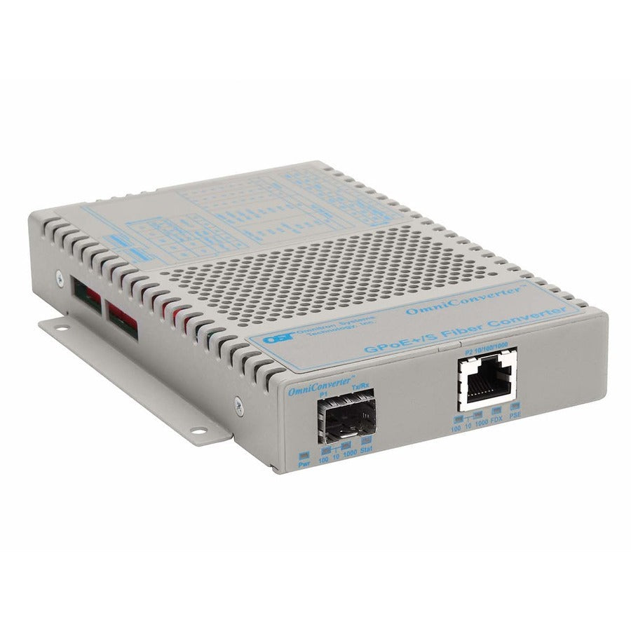 Omniconverter 10/100/1000 Poe+ Gigabit Ethernet Fiber Media Converter Switch Rj45 Sfp