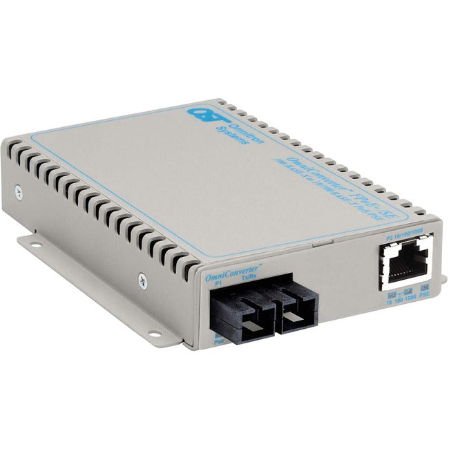 Omniconverter Se 10/100/1000 Poe+ Fast Ethernet Fiber Media Converter Switch Rj45 Sc Single-Mode 30Km 9383-1-11