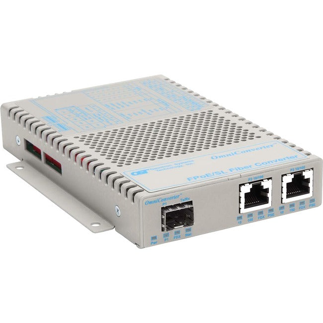 Omniconverter Sl 10/100 Poe Ethernet Fiber Media Converter Switch Rj45 Sfp 9359-0-21