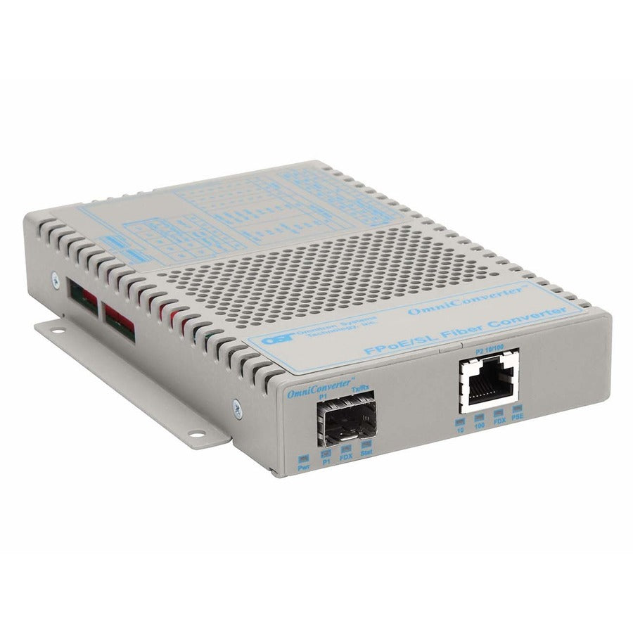 Omniconverter Sl 10/100 Poe Ethernet Fiber Media Converter Switch Rj45 Sfp Wide Temp 9359-0-11W