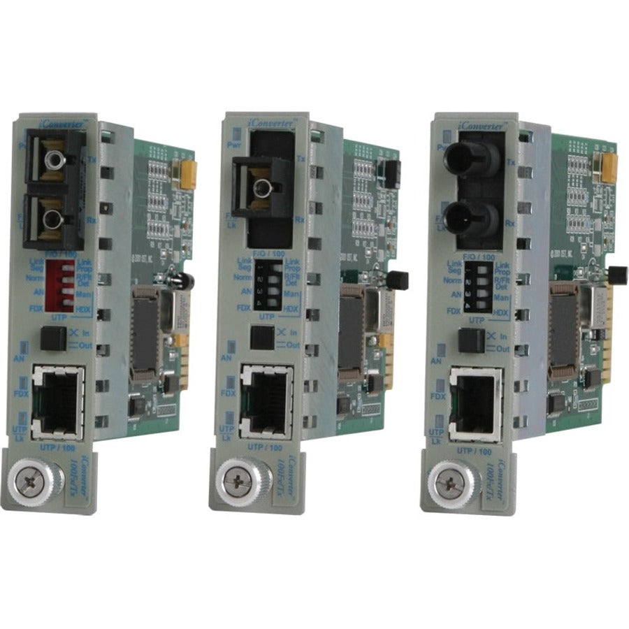 Omnitron Systems 100Base-Tx to 100Base-Fx Managed Ethernet Media Converter 8371-2