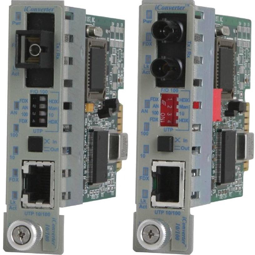 Omnitron Systems 10/100BASE-T UTP to 100BASE-X Ethernet Media Converter 8383-1W