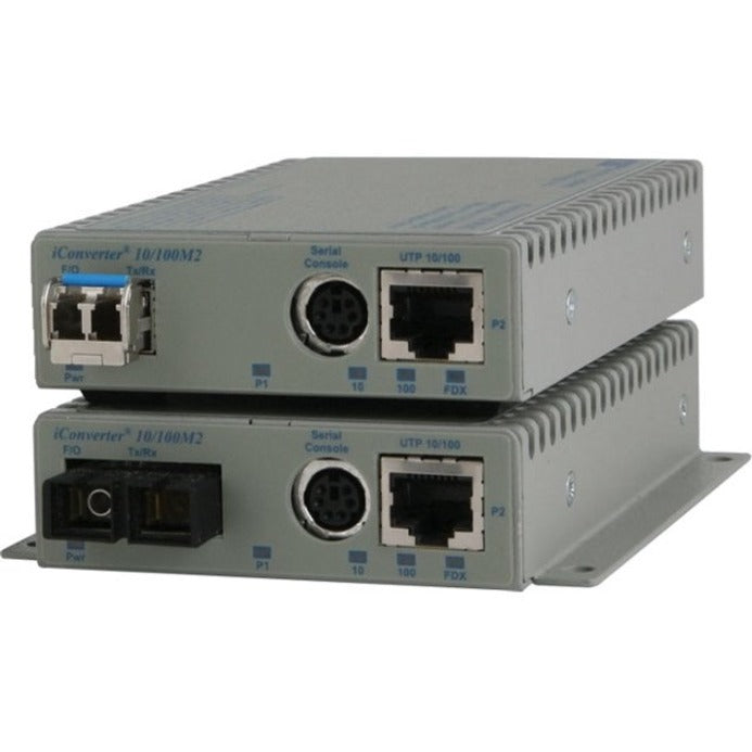 Omnitron Systems 10/100BASE-TX UTP to 100BASE-FX Media Converter and Network Interface Device 8907N-1-A