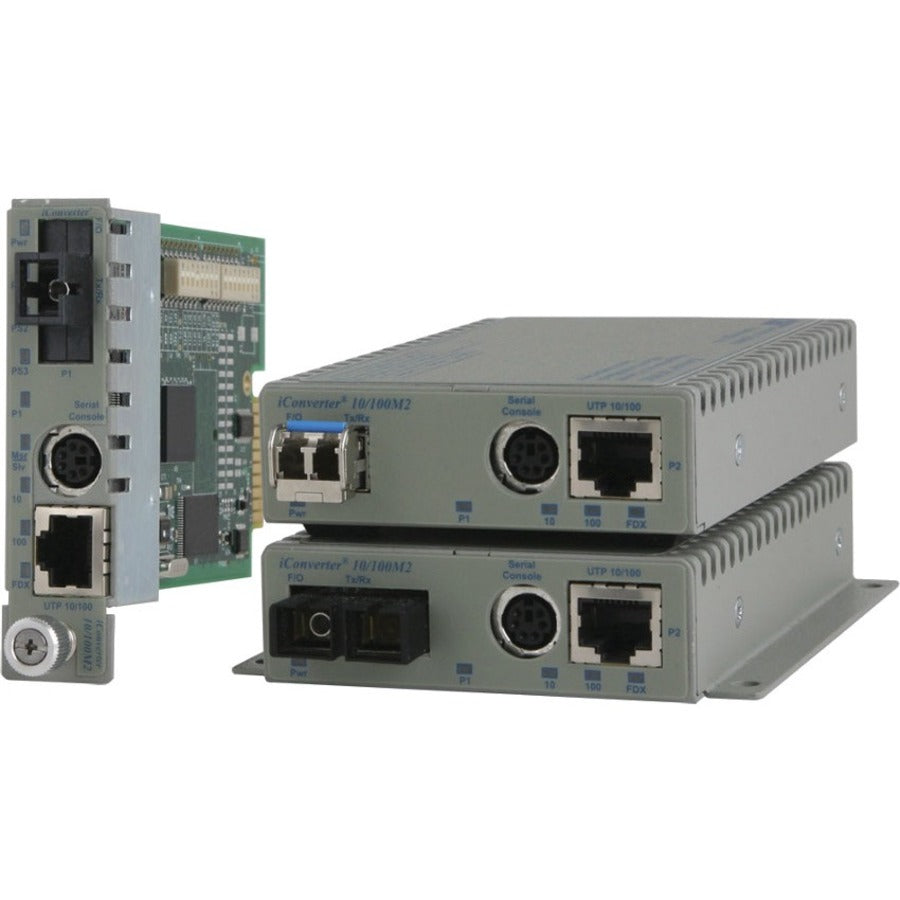 Omnitron Systems 10/100BASE-TX UTP to 100BASE-FX Media Converter and Network Interface Device 8921N-1W