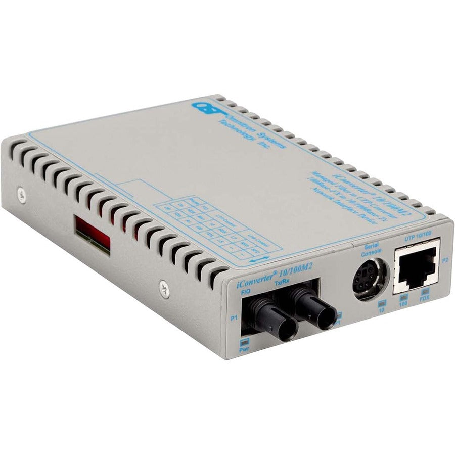 Omnitron Systems 10/100Base-Tx Utp To 100Base-Fx Media Converter And Network Interface Device 8901N-2-A