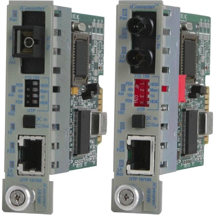 Omnitron Systems 10BASE-T or 100BASE-TX to Fast Ethernet Managed Media Converter 8391-1W