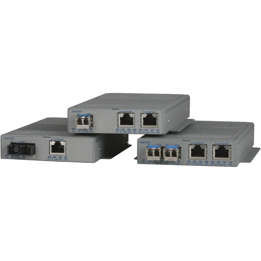 Omnitron Systems Gigabit Media Converter Power over Ethernet (PoE/PoE+) 9419-0-19W