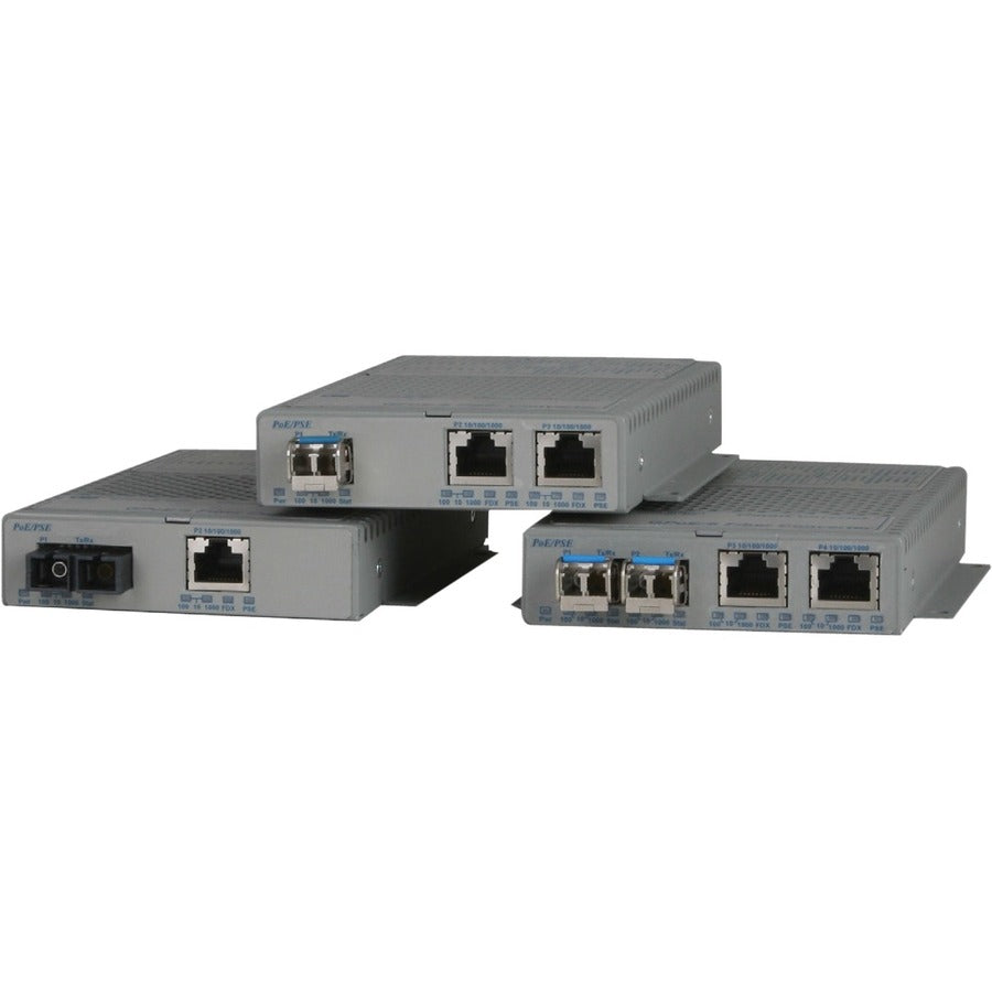 Omnitron Systems Gigabit Media Converter Power over Ethernet (PoE/PoE+) 9419-1-11