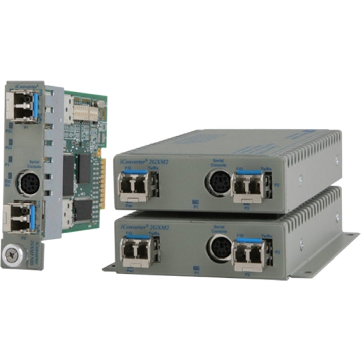 Omnitron Systems Iconverter 2Gxm 1000Base-X Sfp To 1000Base-X Sfp Media Converter