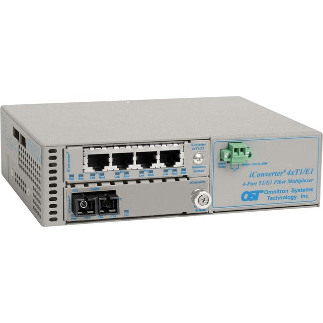 Omnitron Systems iConverter 4-Port T1/E1 Multiplexer 8823-2-C