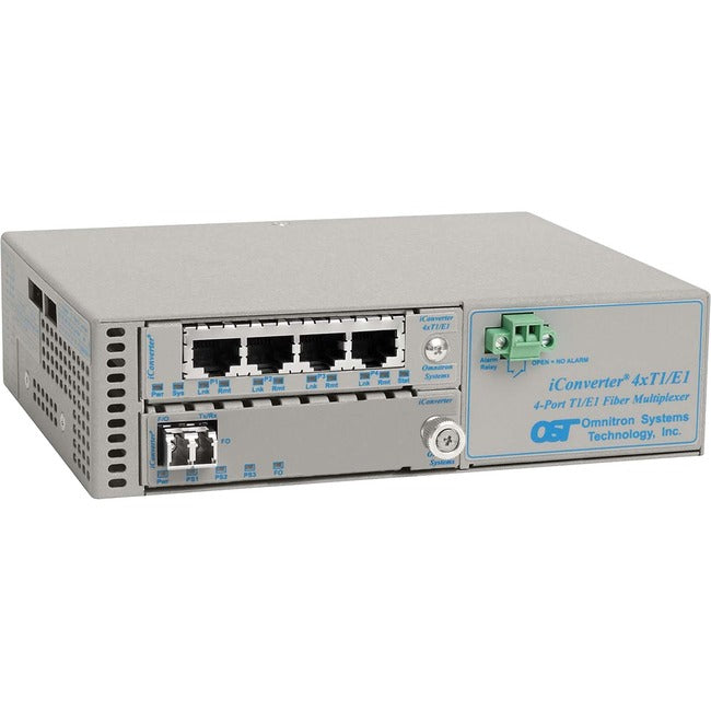 Omnitron Systems iConverter 4-Port T1/E1 Multiplexer 8827-3-B