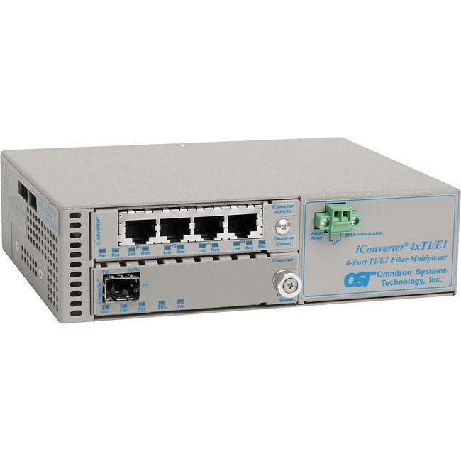Omnitron Systems iConverter 4-Port T1/E1 Multiplexer 8839-0-B