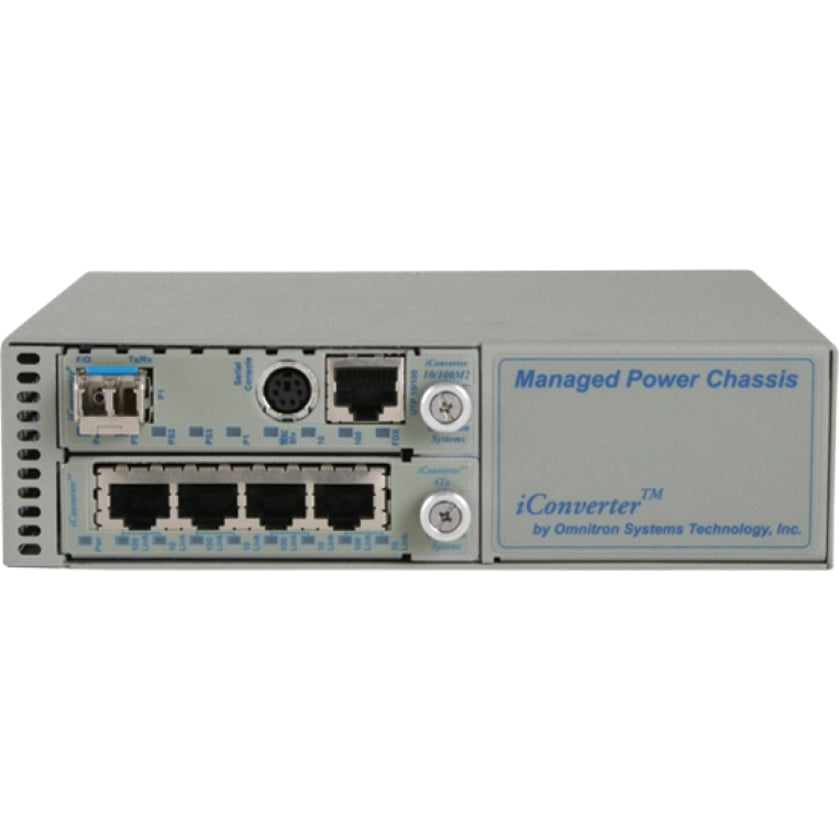 Omnitron Systems Iconverter 8236-0-W Media Converter Chassis 8236-0W