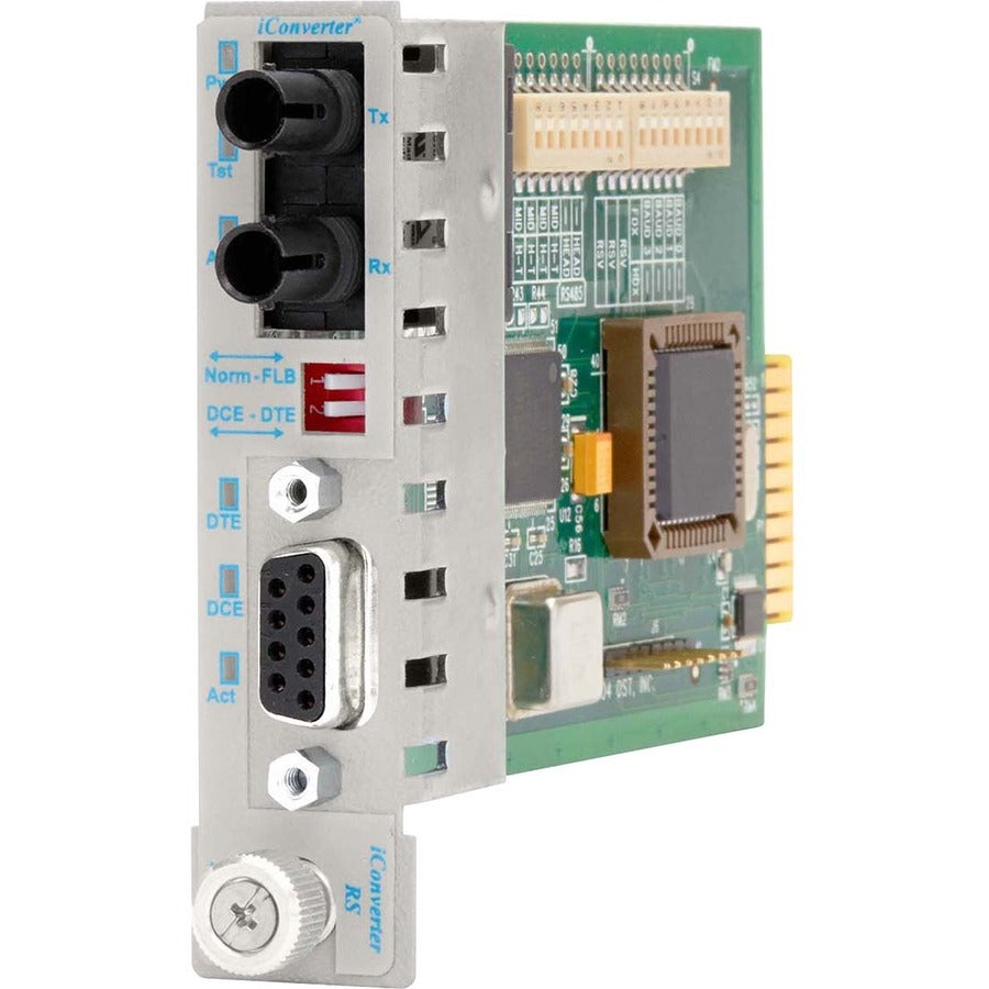 Omnitron Systems Managed Serial Rs-232 To Fiber Media Converter 8760-0W