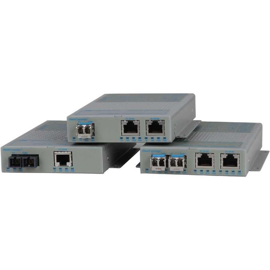 Omnitron Systems OmniConverter FPoE+/S Transceiver/Media Converter 9330-1-11W