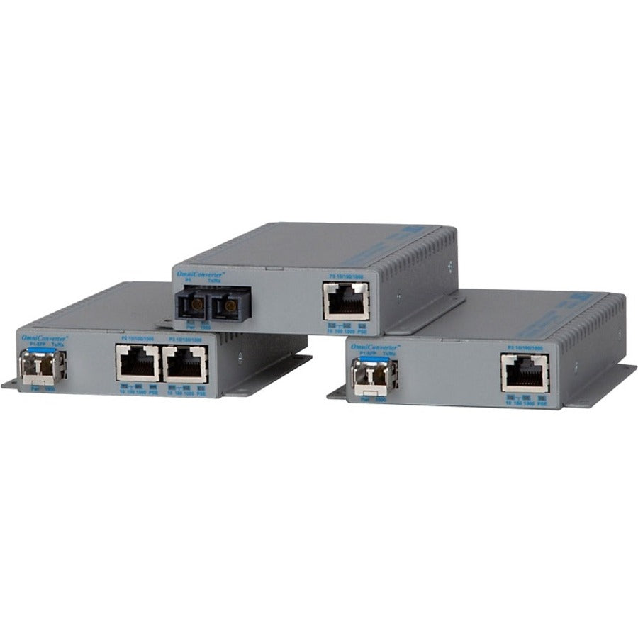 Omnitron Systems OmniConverter GPoE/SE Transceiver/Media Converter 9462-0-21W