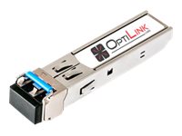 OptiLink - SFP (mini-GBIC) transceiver module (equivalent to: Extreme 10052) - 1GbE - 1000Base-LX - LC single-mode - up to 6.2 10052-OL
