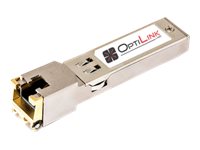OptiLink - SFP (mini-GBIC) transceiver module (equivalent to: Extreme 10065) - 1GbE - 1000Base-T - RJ-45 - up to 328 ft - TAA 10065-OL