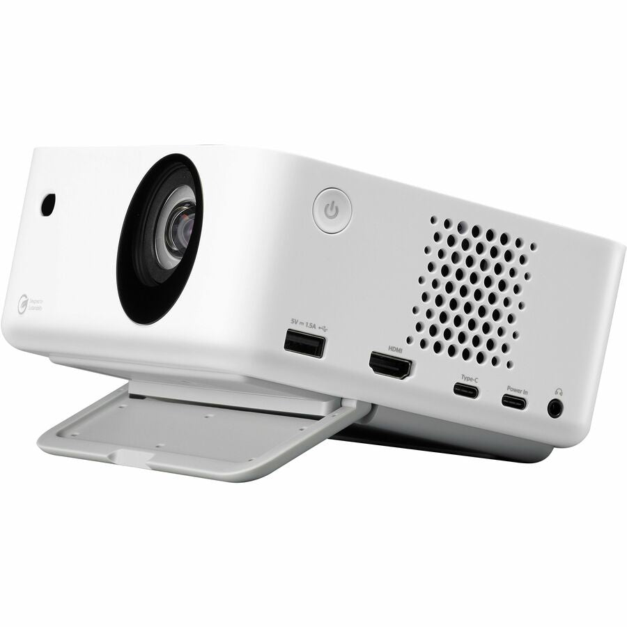 Optoma ML1080 DLP Projector - 16:9 - Portable - White - High Dynamic Range (HDR) - Front