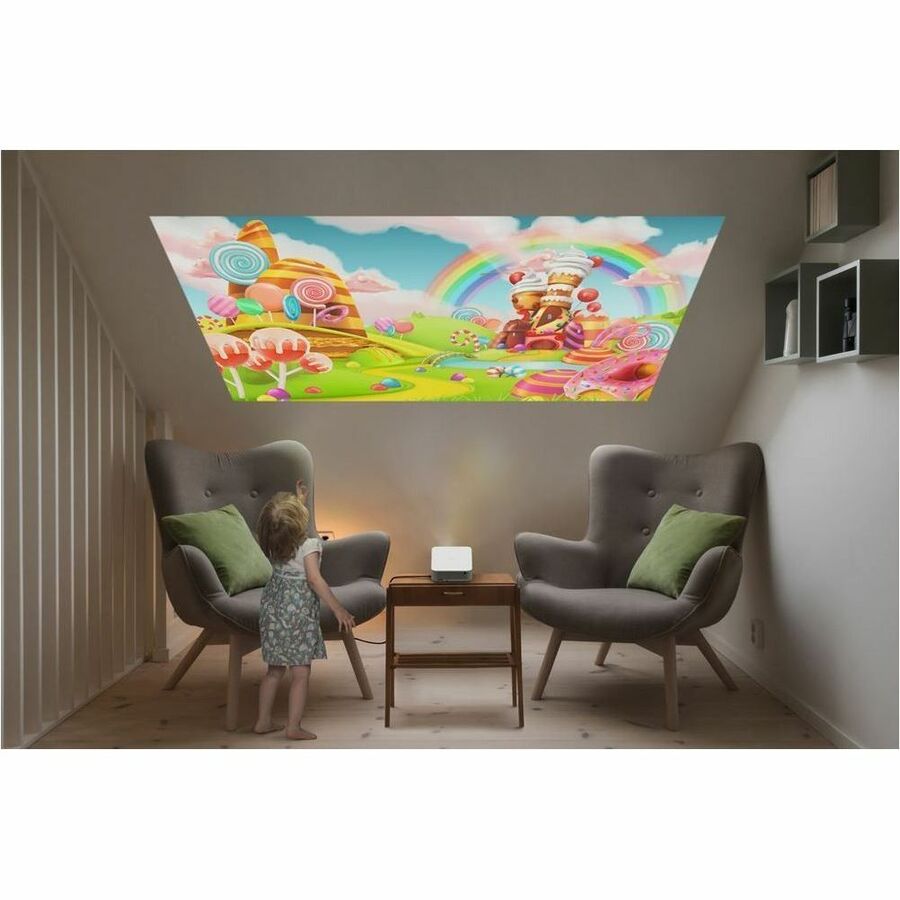 Optoma ML1080 DLP Projector - 16:9 - Portable - White - High Dynamic Range (HDR) - Front