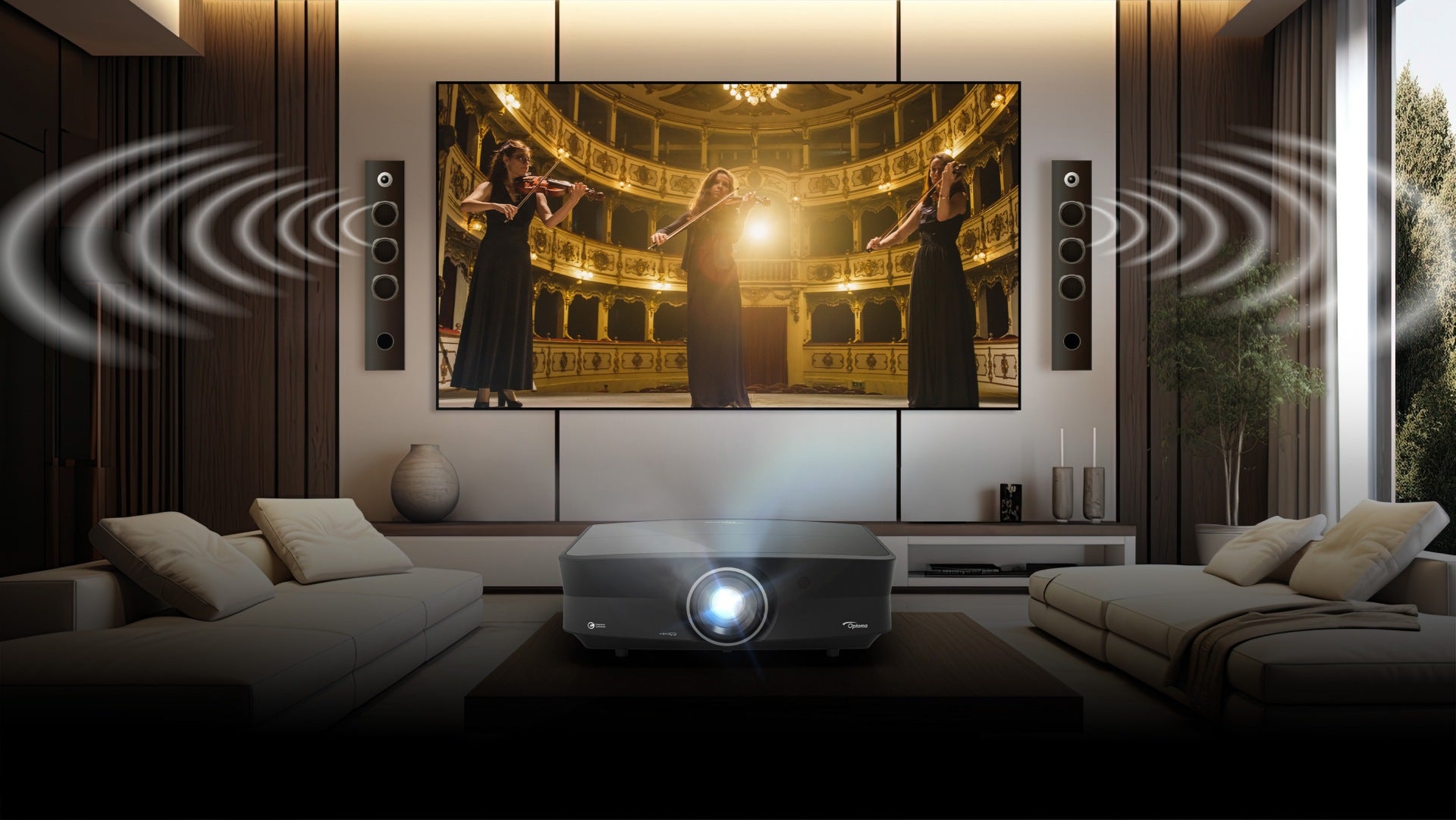 Optoma UHZ68 4K UHD Dual Laser Projector 4500 Lumens HDR