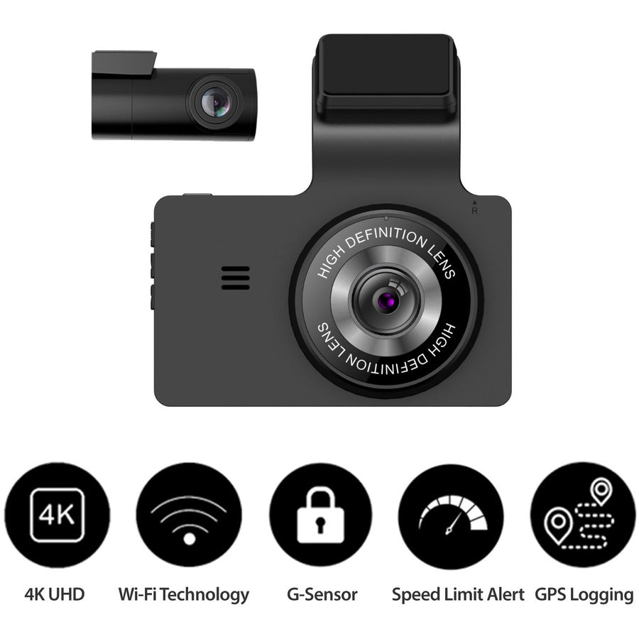 Orbit 956 4K+1080P Dashcam,W/32Gb Wifi Gps G-Sensor Adas