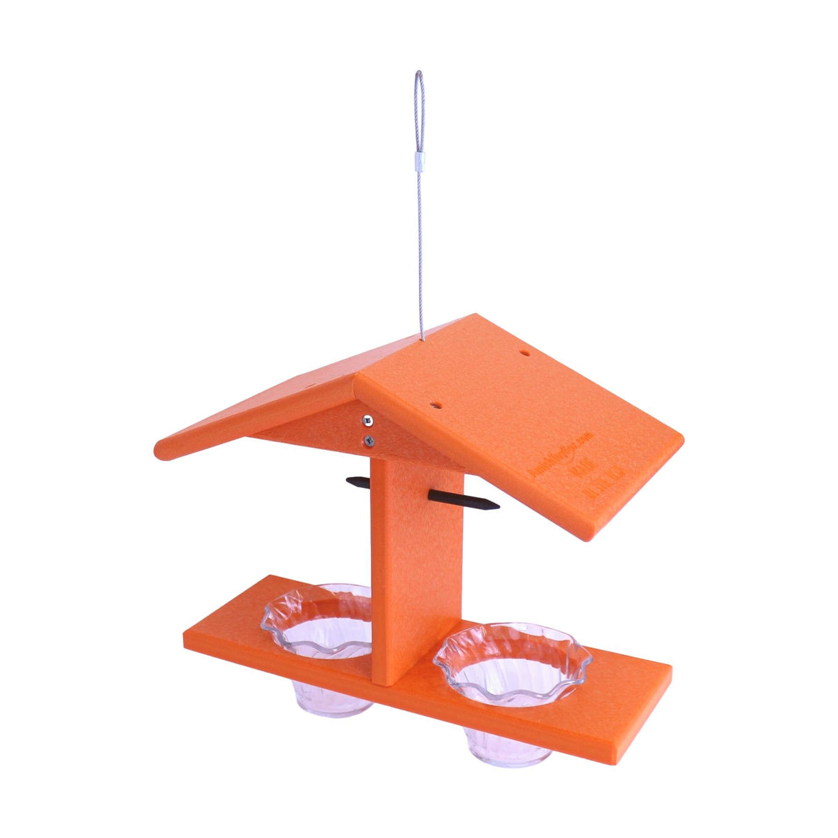 Oriole Bird Feeder, Double-Cup Jelly Oriole Feeder with Pegs for Orange Halves