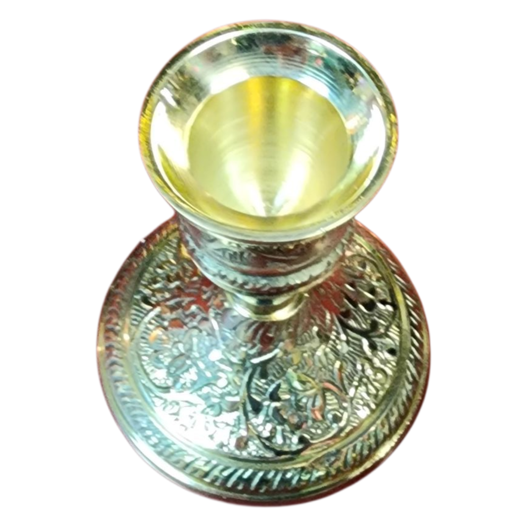 Ornate Brass Taper Holder