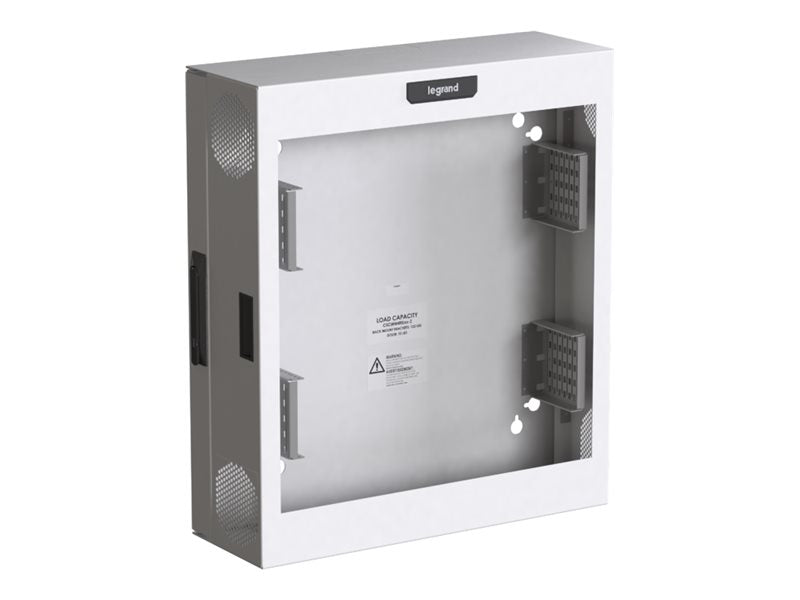 Ortronics - Cabinet (vertical) - compact edge, plexiglass door - wall mountable - white - 4U CECWM4RUPL-W