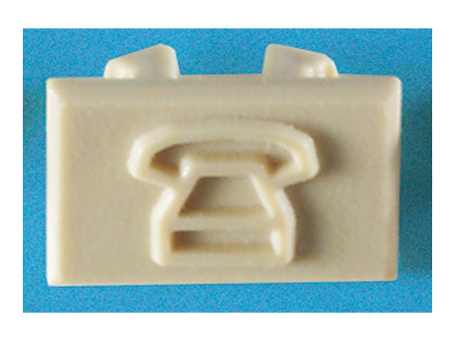 Ortronics - Cable marker - electric ivory (pack of 100)